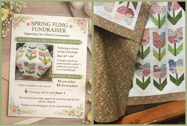 WIN this fabulous Susan Reed "Tulip" Quilt