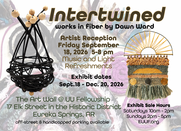 NEW EUUF Art Wall Installation. "Intertwined" Works in Fiber by Dawn Ward"